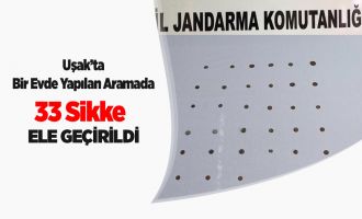Uşak’ta Bir Evde Yapılan Aramada 33 Sikke Ele Geçirildi